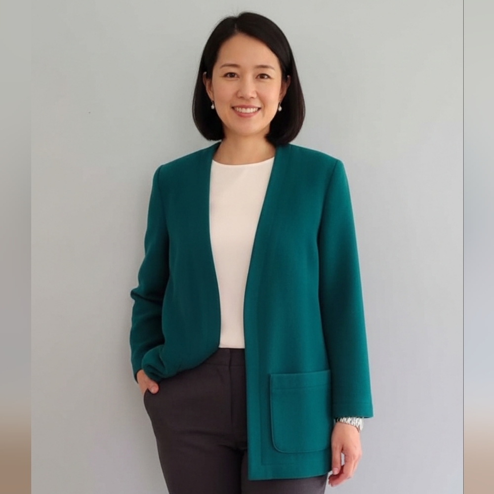 Vintage Pendleton Teal Women's Blazer - image 1